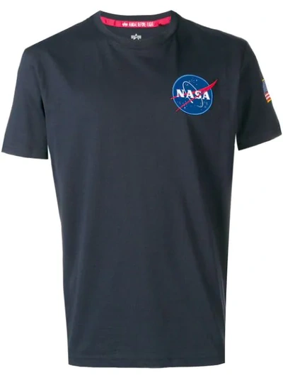 ALPHA INDUSTRIES NASA T-SHIRT - 蓝色