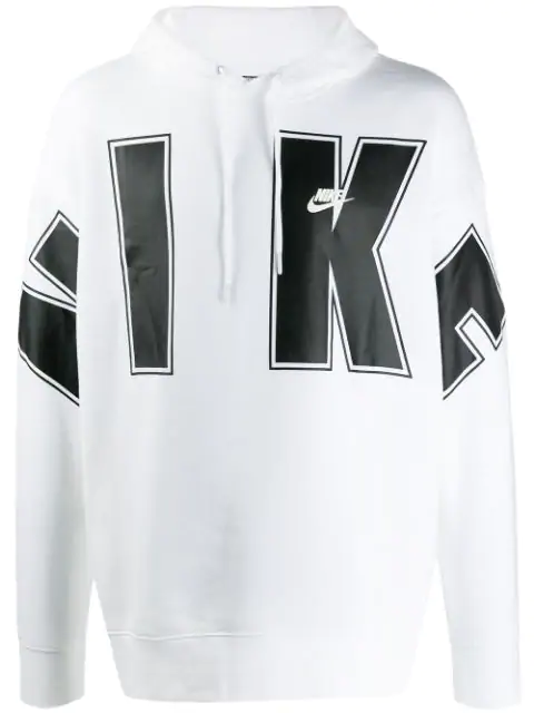 nike logo print sweatshirt