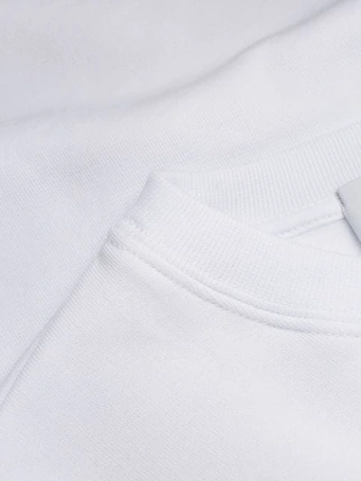 Shop Msgm Holly & Benji Print Sweatshirt In White