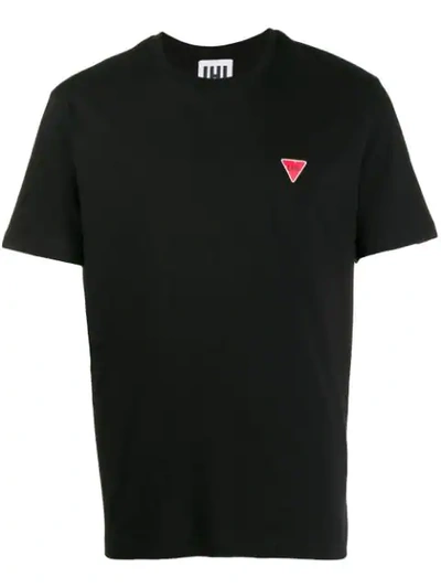 Shop Les Hommes Urban Caution Tape T-shirt In Black