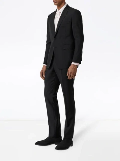 Shop Burberry Slim-fit Suit In Black