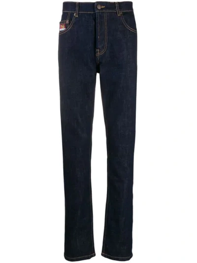 Shop Kenzo Straight-leg Jeans In Blue