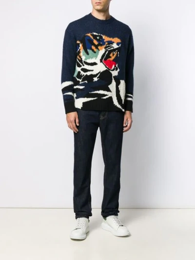 KENZO STRAIGHT BOOTCUT JEANS - 蓝色