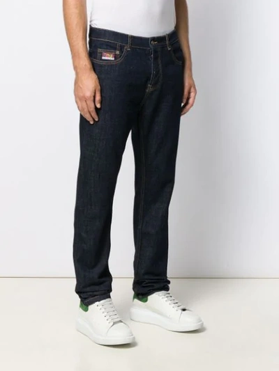 Shop Kenzo Straight-leg Jeans In Blue