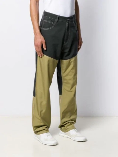 Shop Jacquemus Le De Nîmes Meunier Jeans In Green