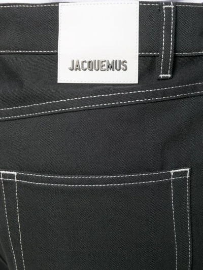 Shop Jacquemus Le De Nîmes Meunier Jeans In Green