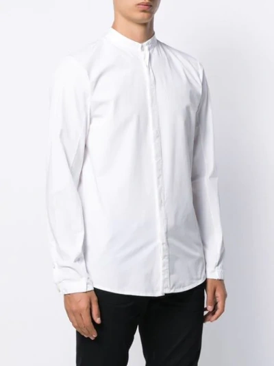Shop Transit Grandad Collar Shirt In White