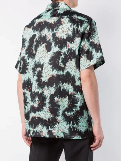 Shop Givenchy Printed Short Sleeve Shirt In Green