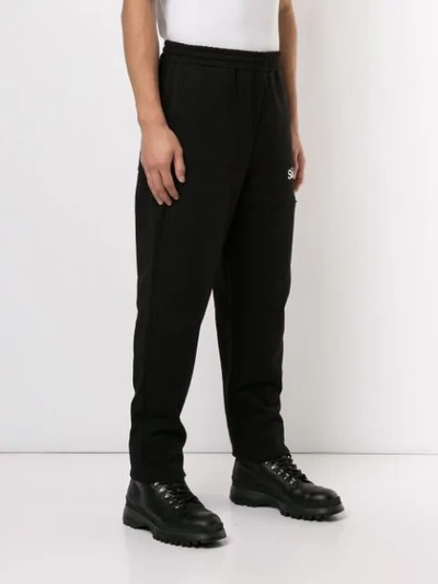 Shop Doublet Slogan Track Trousers In Black