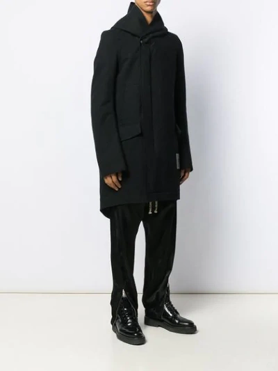 Shop Rick Owens Utility Raincoat In Black
