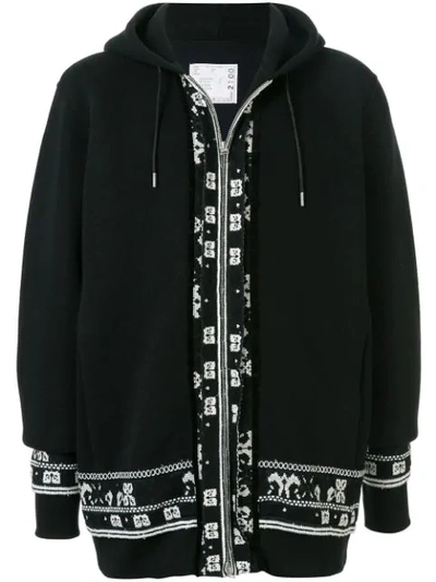 EMBROIDERED ZIPPED HOODIE