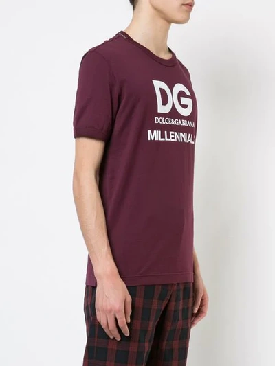 Shop Dolce & Gabbana Millenials T-shirt - Red