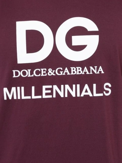 Shop Dolce & Gabbana Millenials T-shirt - Red