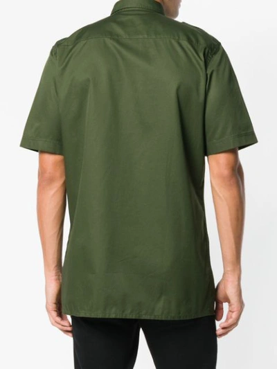 Shop Givenchy Kurzärmeliges Hemd In Green