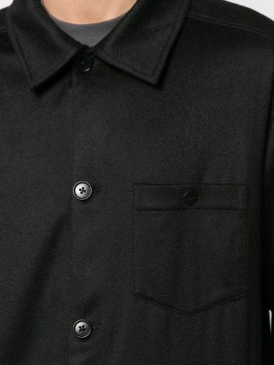 Shop J. Lindeberg Patch Pocket Shirt Jacket In Black