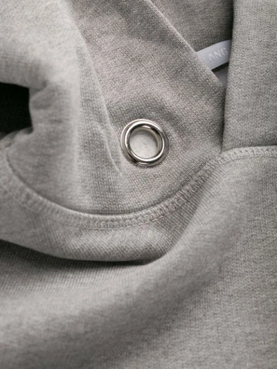 Shop Helmut Lang Logo Hoodie In Grey