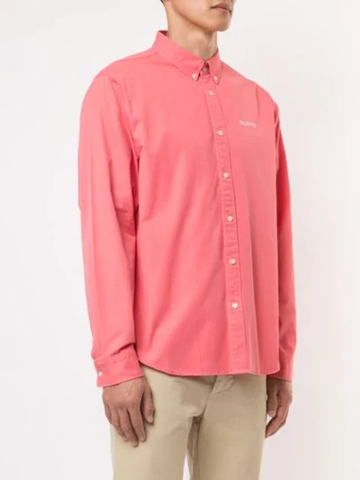 Supreme Washed Twill Shirt In Pink | ModeSens