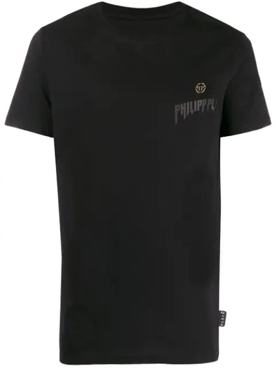 Shop Philipp Plein Statement T-shirt In Black