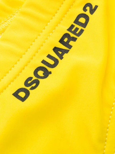 Shop Dsquared2 Icon Print Speedos In 731 Giallo