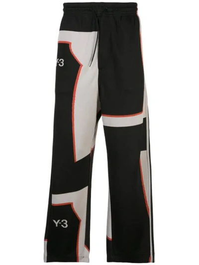 Shop Y-3 Jacquard Track Pants In Black