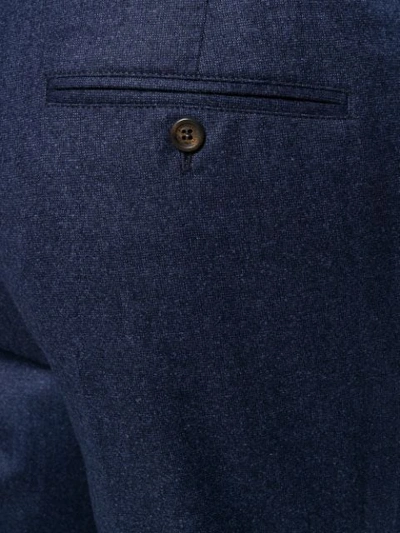 Shop Brunello Cucinelli Textured Suit In Blue