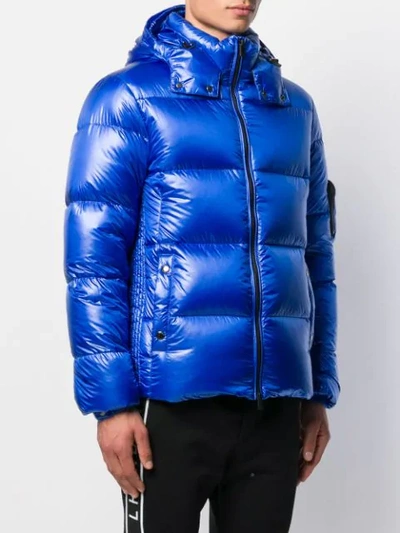 Shop Tatras Shiny Padded Jacket In Blue