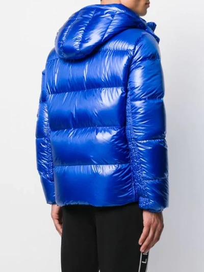 Shop Tatras Shiny Padded Jacket In Blue