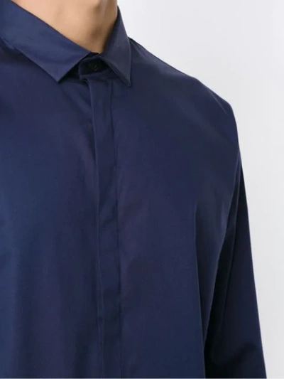 Shop Egrey Plain Shirt In Blue