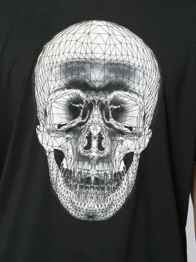 Shop Blackbarrett Wireframe Skull T-shirt In Black
