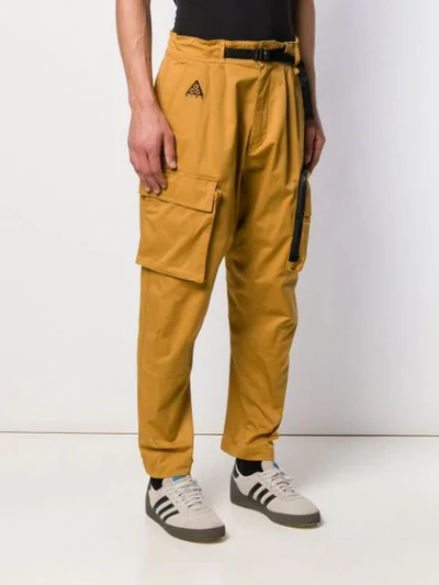 Nike Acg Nrg Tapered Belted Cotton-blend Twill Cargo Trousers In Beige790 |  ModeSens