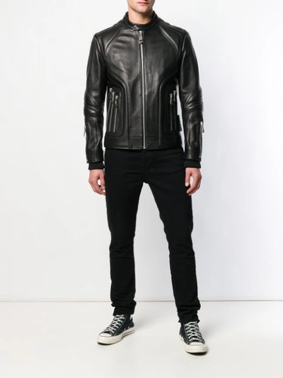 Shop Philipp Plein Hooded Jacket In Black