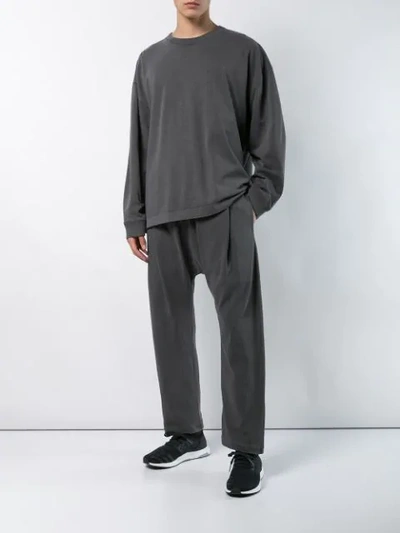 Shop Willy Chavarria Boxy Track Pants In Grey