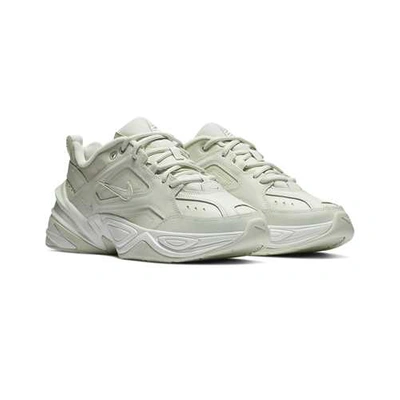 Nike M2k Tekno Tonal White Leather Sneakers In Green | ModeSens