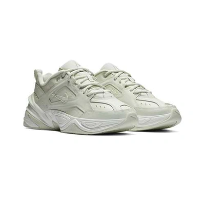 Shop Nike M2k Tekno Tonal White Leather Sneakers