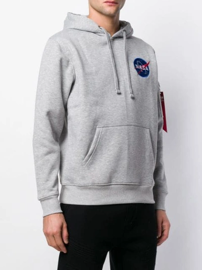 Alpha Industries Space Shuttle graphic-print cotton blend hoodie