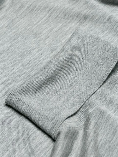 Shop Prada Roll Neck Jumper In Grey