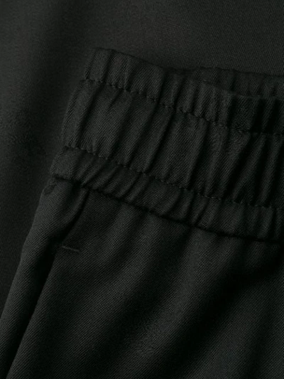 Shop Dolce & Gabbana Elastic Waist Cropped Trousers In Black