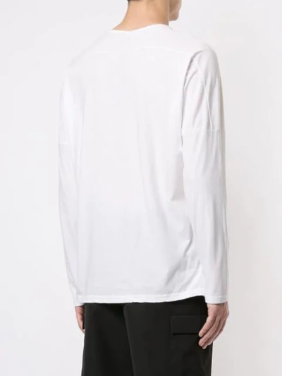 Shop Kazuyuki Kumagai Longsleeved T-shirt In White