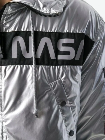 Shop Alpha Industries Nasa Print Metallic Jacket