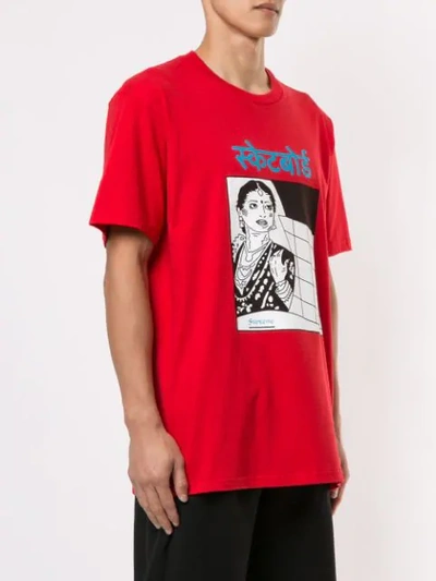 Shop Supreme Bombay-print T-shirt In Red