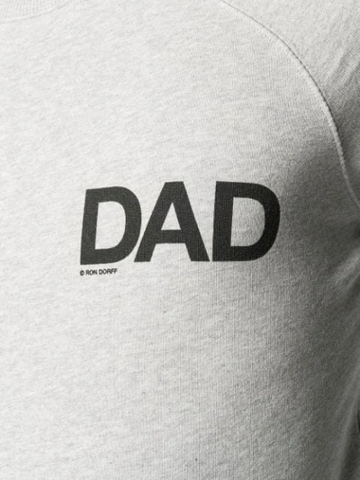 Shop Ron Dorff Dad Print Sweatshirt In Grey