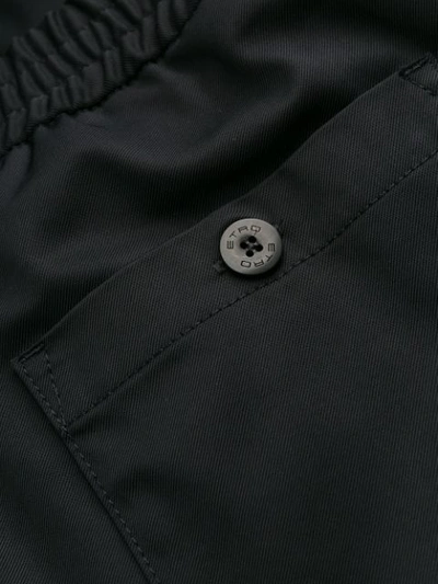 ETRO 侧条纹合身长裤 - 黑色