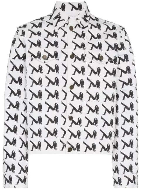 calvin klein white denim jacket