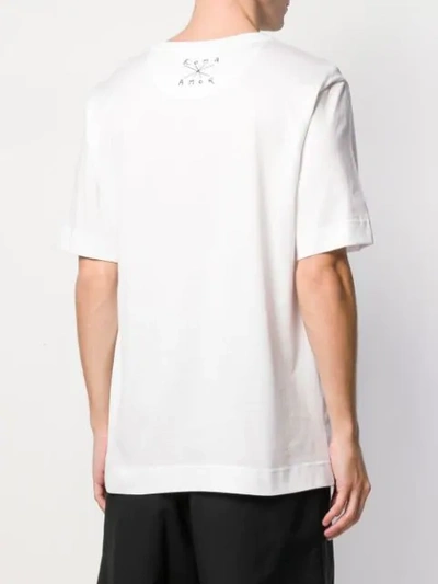 Shop Fendi Logo Dice Print T In White