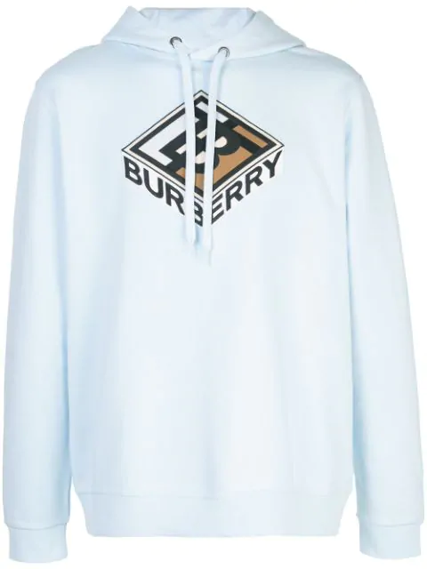 blue burberry hoodie