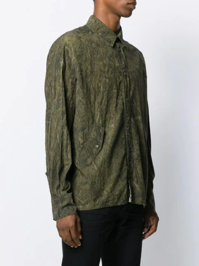 Shop Mr & Mrs Italy Coated Shirt In Green