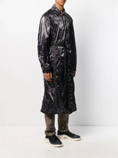 Shop Alyx Para Wrinkled Overcoat In Black