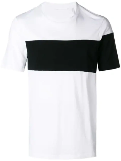 Shop Helmut Lang Colour Block T In White