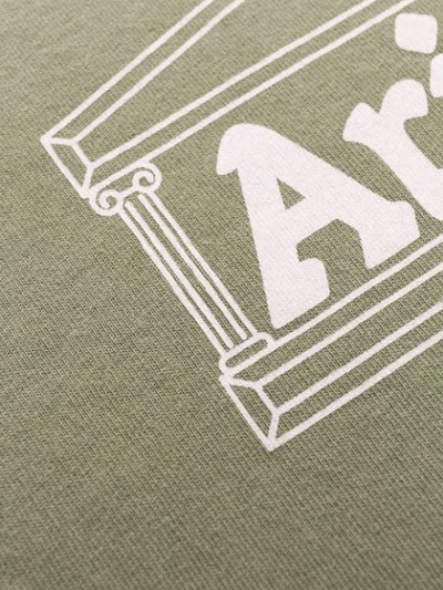 Shop Aries Temple Print T-shirt In Green