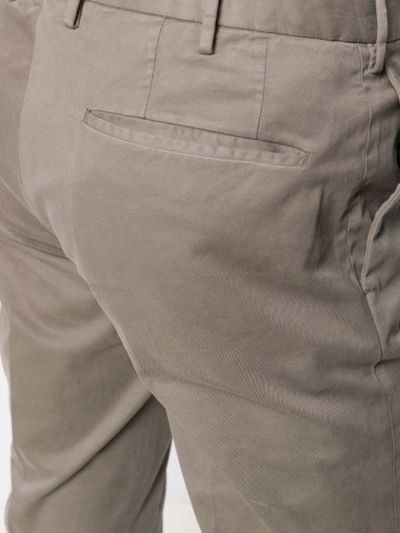 Shop Incotex Concealed Front Fastening Regular Trousers In Sand